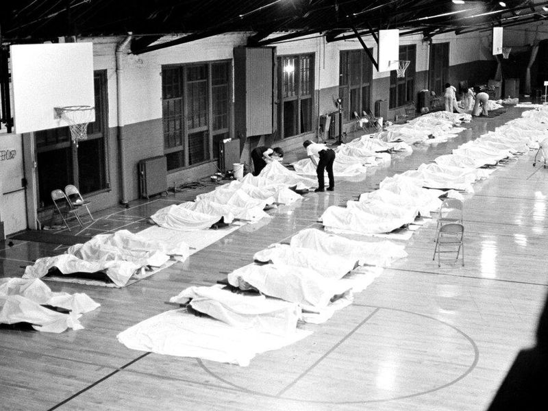 Makeshift morgue, Beverly Hills Supper Club tragedy