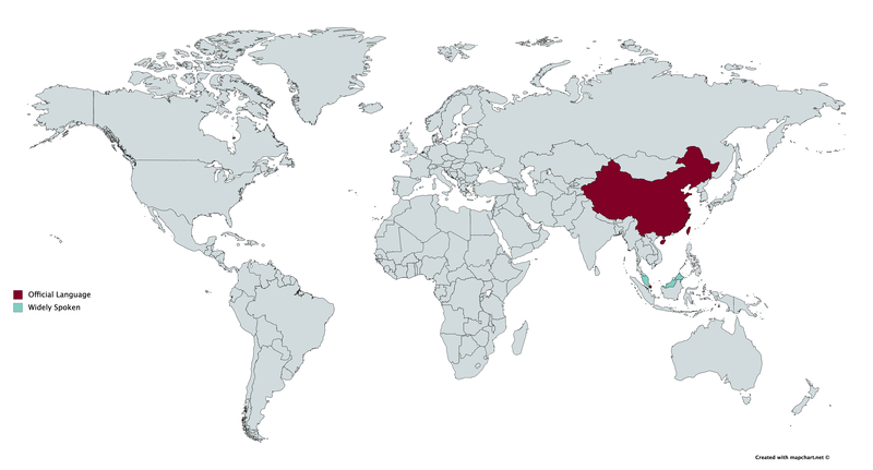 Mandarin Chinese map