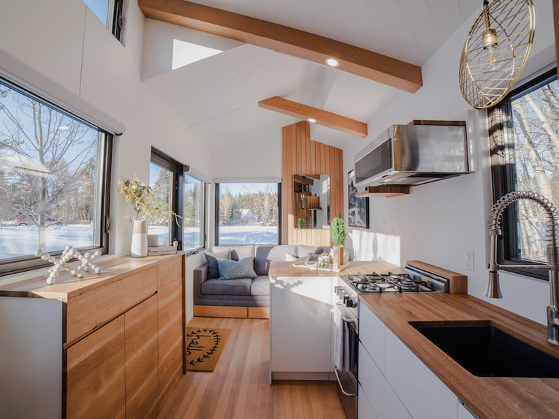 Manufactured tiny house on wheels in Canada