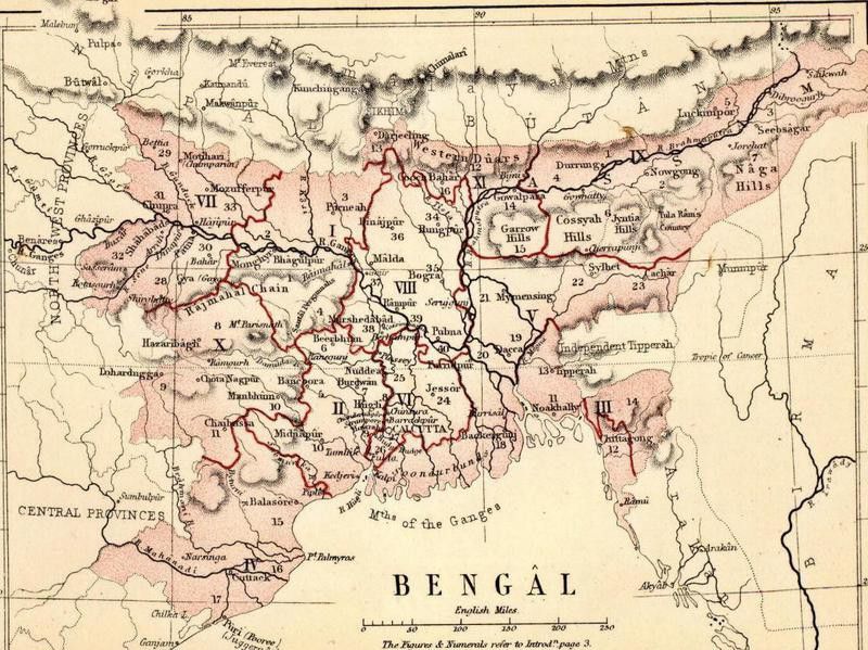 Map of Bengal