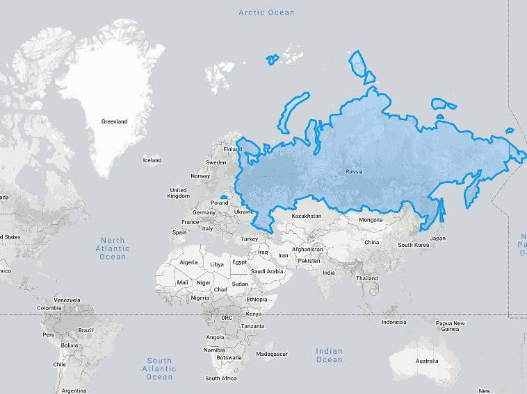 Map of Russia