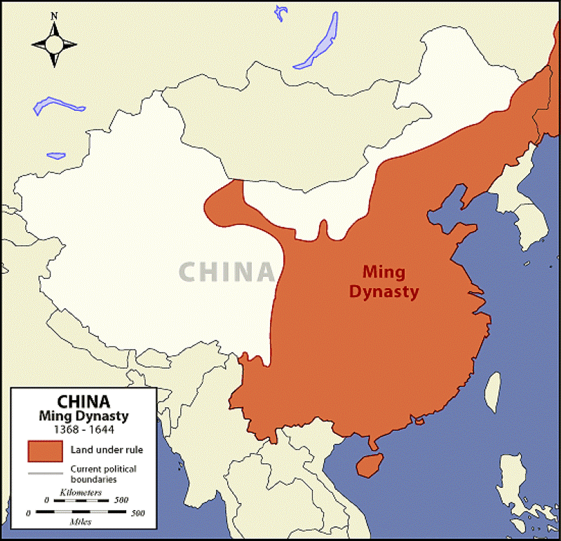 Map of the Ming dynasty