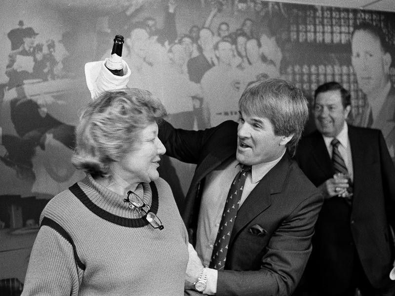 Marge Schott and Pete Rose