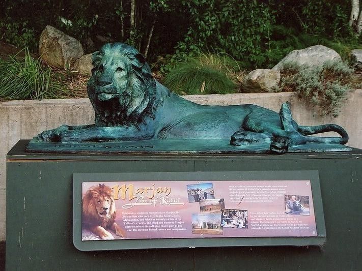 Marjan the Lion memorial in Kabul, Afghanistan