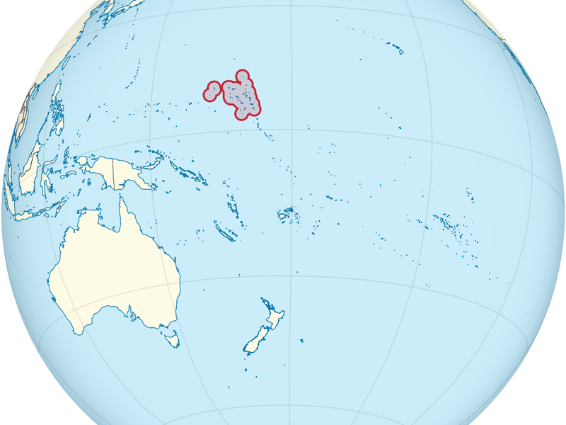 Marshall Islands location on a map