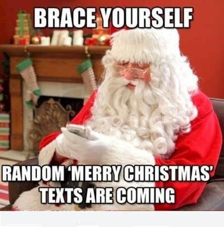 Merry Christmas text meme