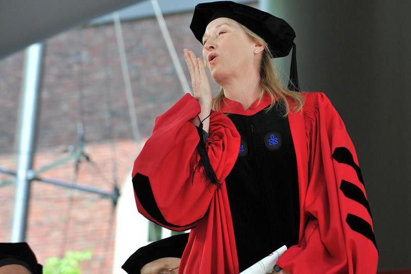 Meryl Streep Harvard commencement