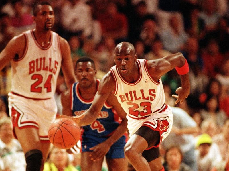 Michael Jordan and Bill Cartwright
