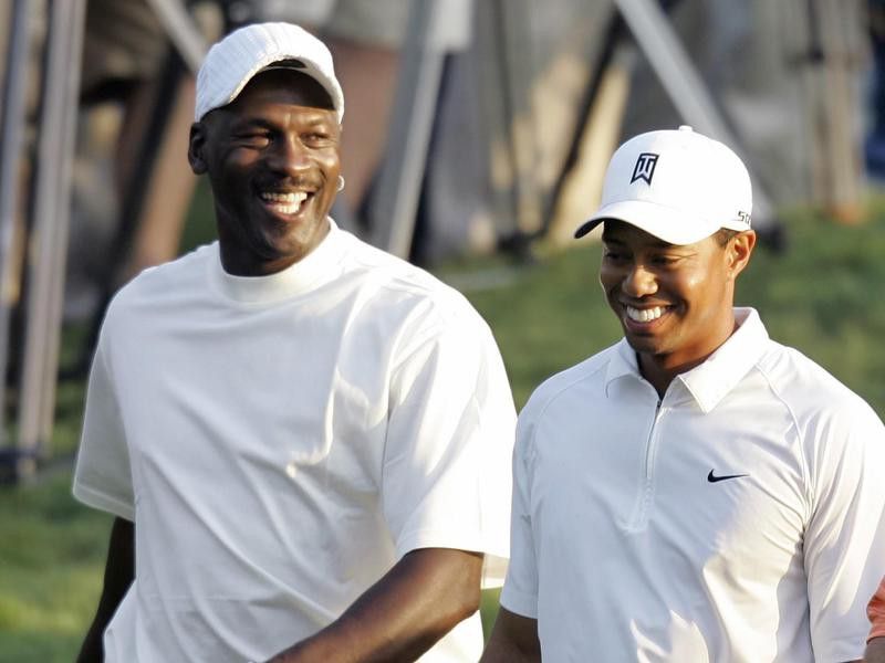 Michael Jordan and Tiger Woods