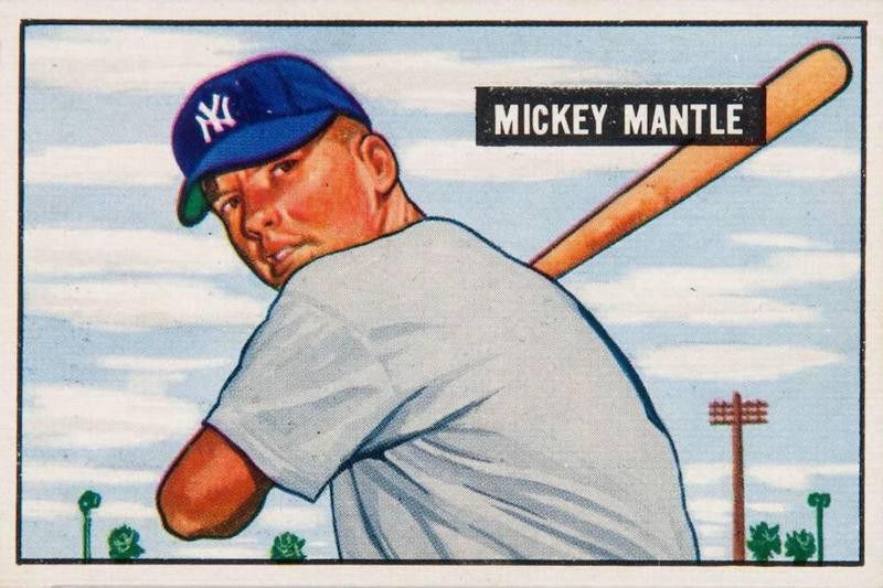 Mickey Mantle 1951 Bowman card