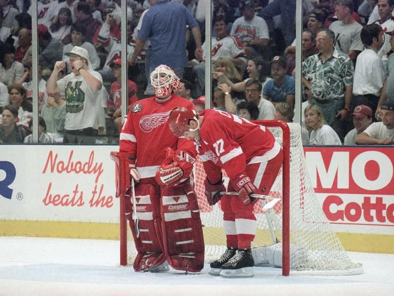 Mike Vernon and Paul Coffey