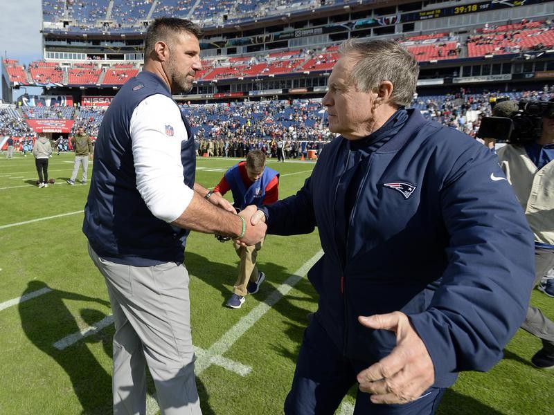 Mike Vrabel and Bill Belichick