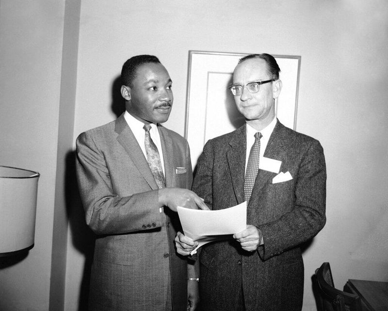 MLK and Rev. Liston Pope of Yale Divinity School