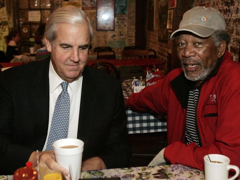 Morgan Freeman and his business partner Bill Luckett