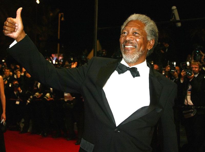 Morgan Freeman on the red carpet
