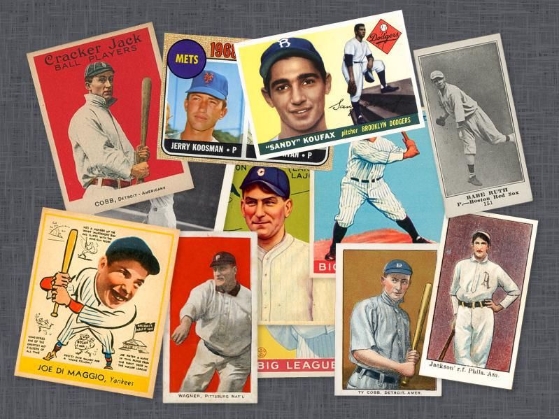 Most expensive baseball cards collage