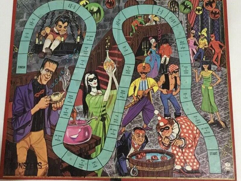 Munsters Masquerade Party valuable board game board