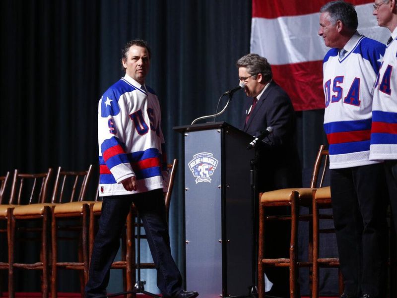 Neal Broten at 35th anniversary of Miracle on Ice