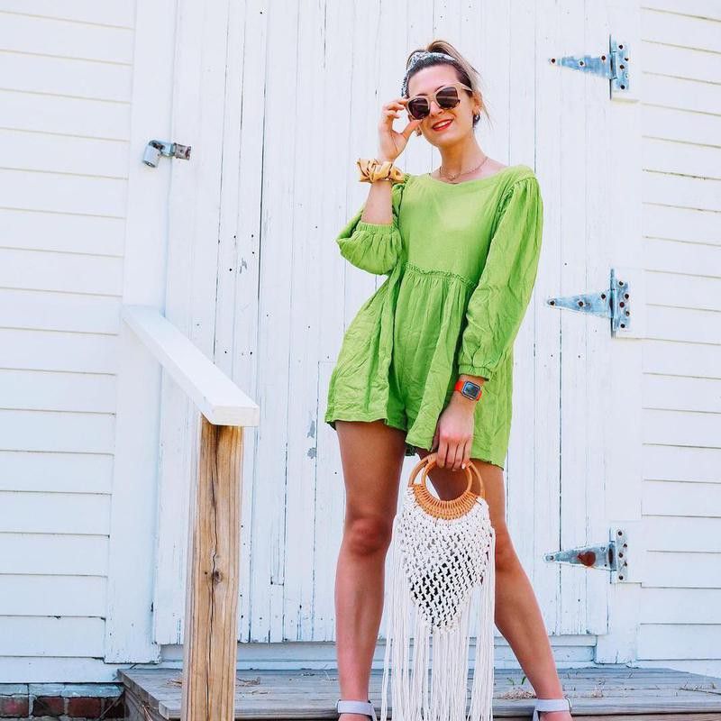 Neon green summer clothes