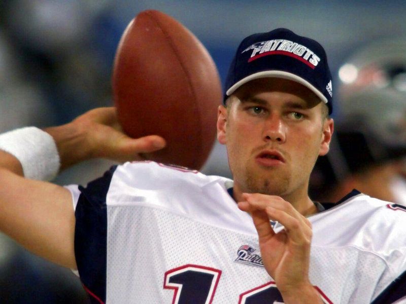 New England Patriots quarterback Tom Brady in 2000