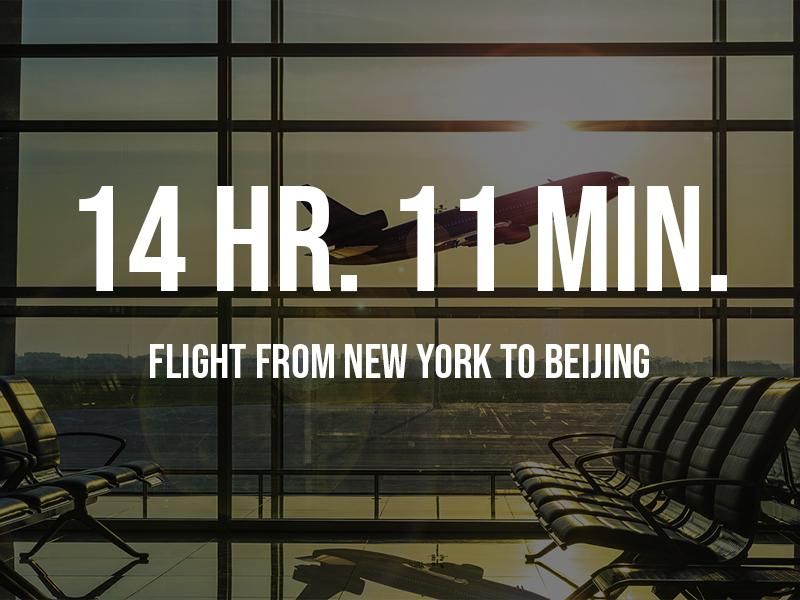 New York to Beijing travel time