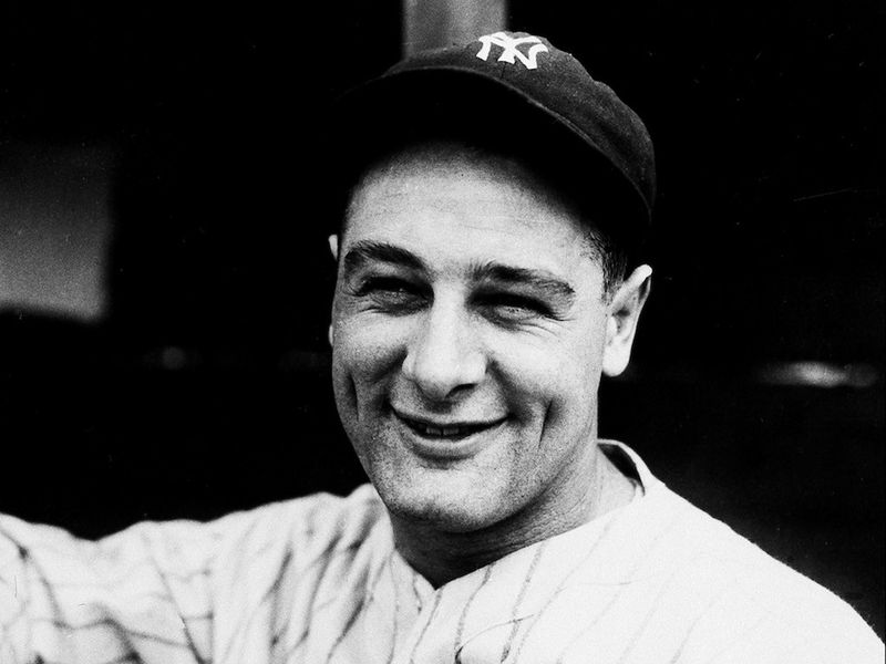 New York Yankees first baseman Lou Gehrig