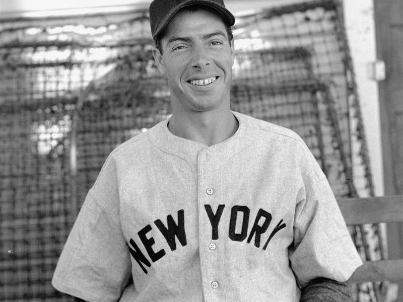 New York Yankees outfielder Joe DiMaggio