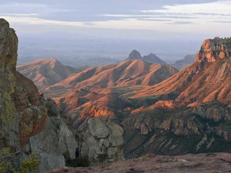 Northeast rim of Chisos Mountains at Big Bend National Park