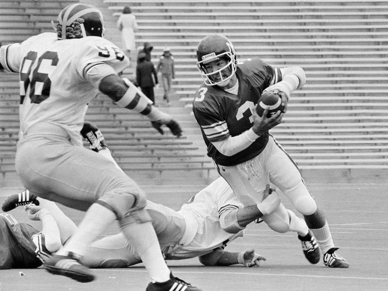 Northwestern quarterback Randy Dean in 1976