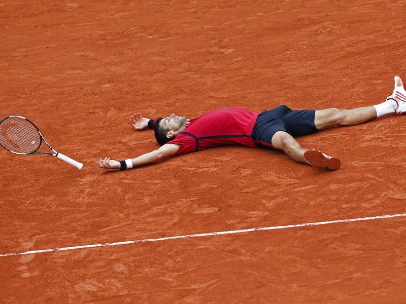Novak Djokovic at the 2016 French Open