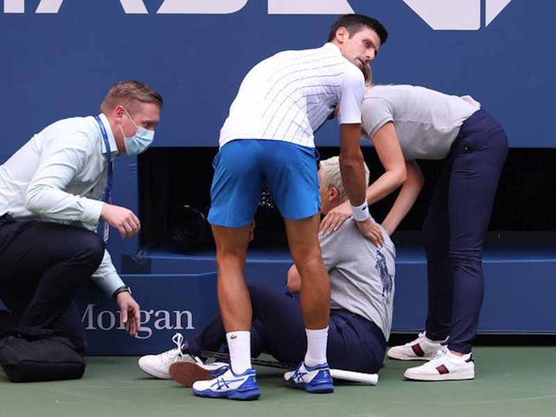 Novak Djokovic at the 2020 U.S. Open