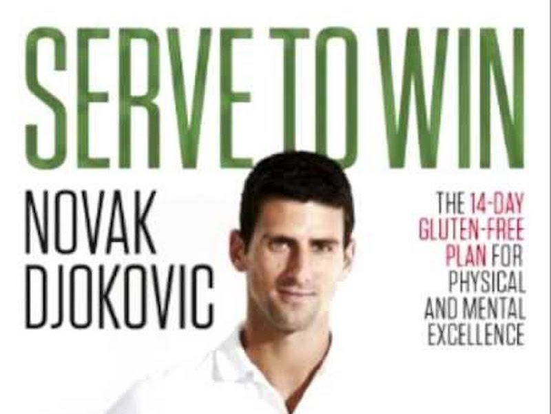 Novak Djokovic book cover for Serve To Win