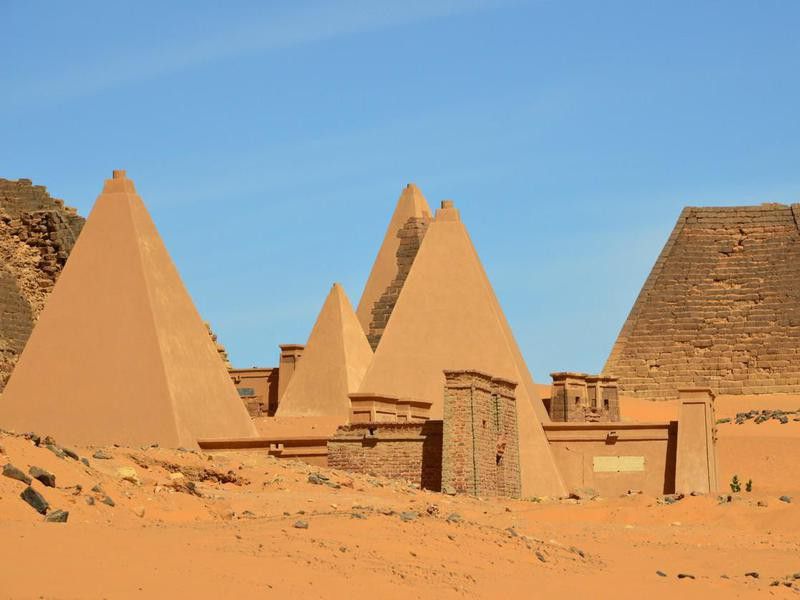 Nubian tombs in the Sahara desert