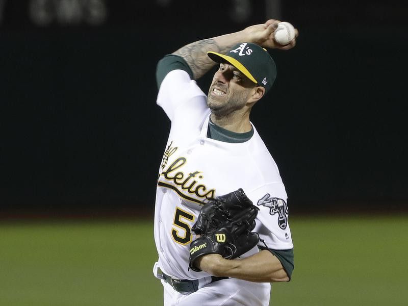 Oakland Athletics pitcher Mike Fiers Mike Fiers