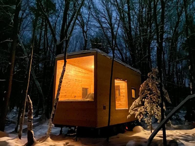 Off-grid cabin in Wisconsin