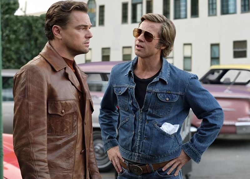 Once Upon a Time in Hollywood with Leonardo DiCaprio and Brad Pitt