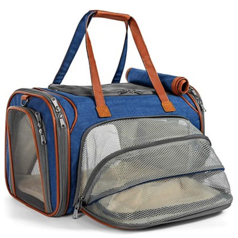 One-side expandable dog carrier