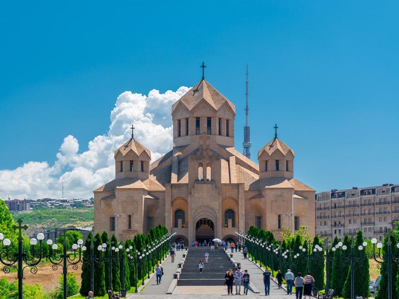 Orthodox church of St. Gregory the Illuminator in the center of Yerevan, Armenia