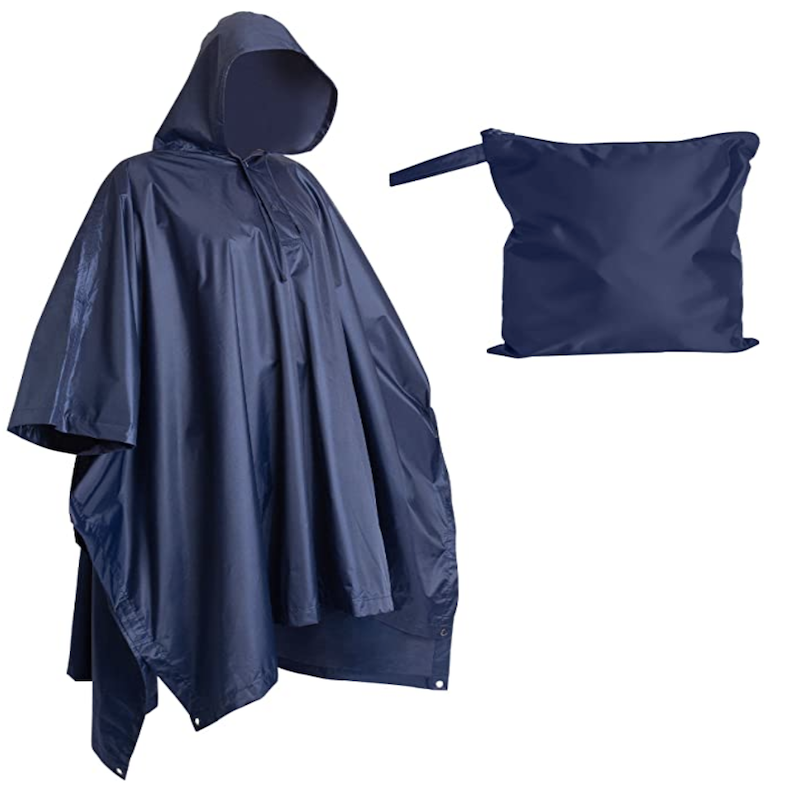 Packable poncho