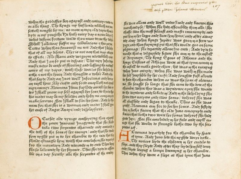 Pages from Recuyell of the Historyes of Troye