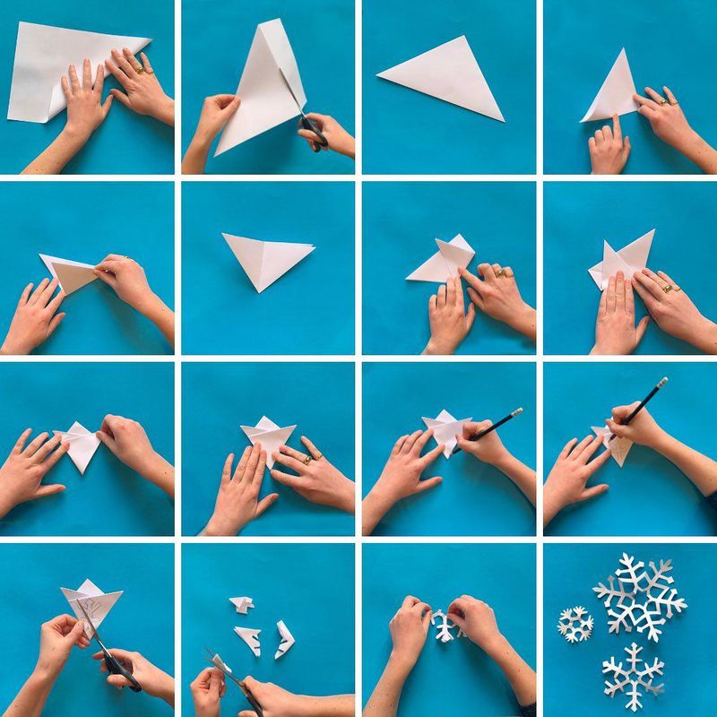 Paper snowflake tips
