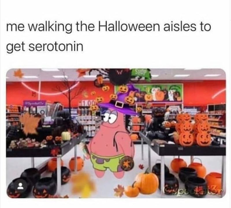 Patrick Star Halloween meme