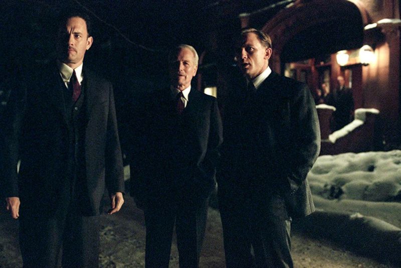 Paul Newman, Tom Hanks, and Daniel Craig in Road to Perdition