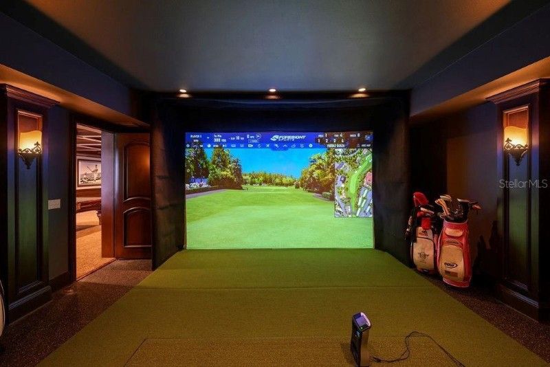 Paula Creamer's virtual golf room