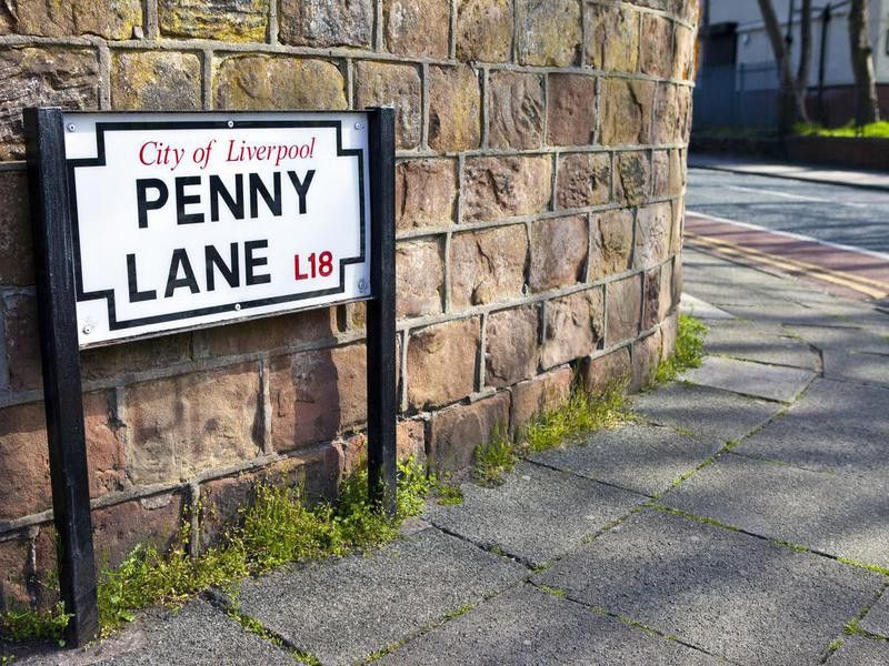 Penny Lane in Liverpool