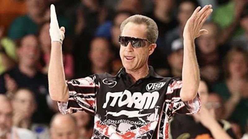 Pete Weber with an epic celebration