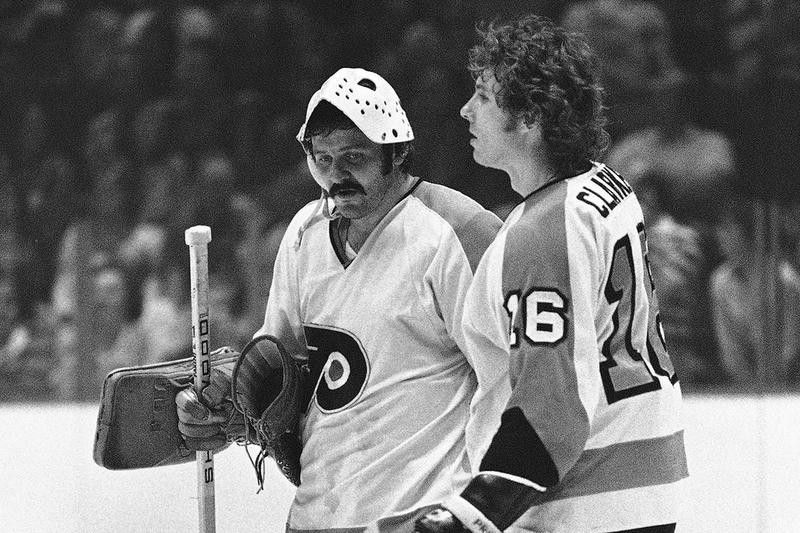 Philadelphia Flyers goalie and team captain Bobby Clarke
