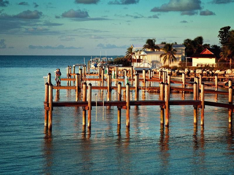 Pier in Isla Morada, Florida