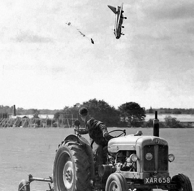 Pilot Ejected from Plane, 1962