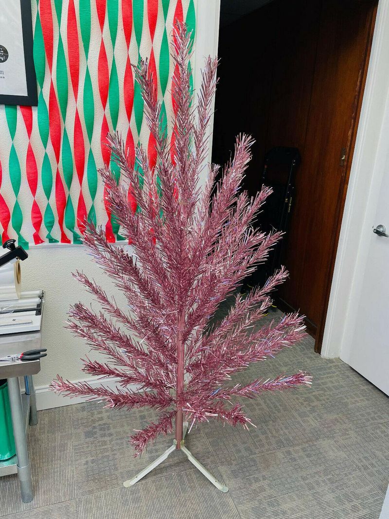 Pink Evergleam Aluminum Christmas Tree